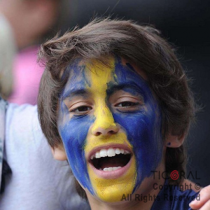 MAQUILLAJE ARTISTICO LABIAL DUO AZUL Y AMARILLO (PACK X 3 BLISTER - 12 GR)